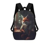 sinyumoney Fox Beer Mochila Infantil Con Impresión 3D, Mochila Escolar Para Niños, Mochila Informal Divertida Para Niños Y Adolescentes 17inch