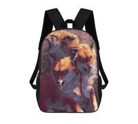 sinyumoney Fox Cerberus Mochila Escolar Informal Para El Día A Día, Ideal Para El Trabajo, El Colegio, El Camping, Las Aventuras Al Aire Libre Y Los Viajes Diarios 17inch