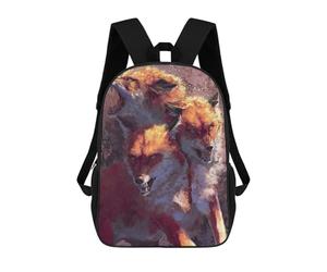 sinyumoney Fox Cerberus Mochila Escolar Informal Para El Día A Día, Ideal Para El Trabajo, El Colegio, El Camping, Las Aventuras Al Aire Libre Y Los Viajes Diarios 17inch