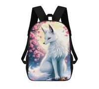 sinyumoney Fox Cherry Blossoms 17inch Mochilas Escolares Impresas En 3D, Mochilas Escolares De Moda Para Niños De Primaria Y Secundaria