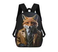 sinyumoney Fox Cool Fantasy Mochila Impresa En 3D Para Niños, Mochila Escolar, Mochilas De Viaje Para Niños, Bolsas De Libros De Alta Capacidad, Mochila Infantil 17inch