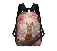 sinyumoney Fox Cute Mochilas De Moda Impresas En 3D 17inch Mochila Escolar Informal Para Niños De Primaria Y Secundaria