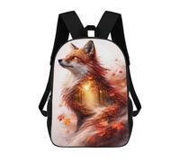 sinyumoney Fox Double Exposure Nature Silhouette Mochila Escolar, De Trabajo, Para Portátil, Mochila - Perfecta Para Viajes, Trabajo Y Uso Diario 17inch