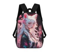 sinyumoney Fox Eared Goddess Mochila Escolar, Mochila Infantil Para Niños Y Adolescentes, Regalos, Mochilas De Día Con Impresión 3D, Mochila Escolar, Mochila Para Libros 17inch
