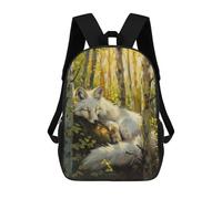 sinyumoney Fox Fairy Tale Magic Mochila Escolar Para Niños Con Impresión 3D, Mochila Moderna Para Niños Y Niñas, Mochila Informal Para Estudiantes. 17inch