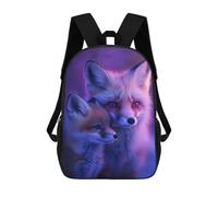sinyumoney Fox Family Portrait Mochila Escolar Impresa En 3D Para Niños Y Niñas, Mochila Para Portátil Para Niños/estudiantes/adultos 17inch
