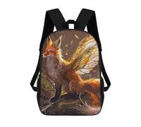 sinyumoney Fox Fantasy Mochila, Mochila Escolar Impresa En 3D, Bolsa Para El Almuerzo Escolar, Mochila De Viaje, Mochila Para Amigos, Mochila Escolar Para Niñas Y Niños 17inch