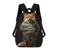 sinyumoney Fox Fat Mochila Escolar Para Institutos Y Colegios Informales Para El Campus, Actividades Al Aire Libre, Viajes Y Deportes 17inch