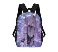 sinyumoney Fox Girl with Crystalline Tail Mochilas Infantiles Mochila Escolar Impresa En 3D Para Niños Mochilas De Viaje Bolsas Para Libros Para Niños 17inch Mochila Escolar