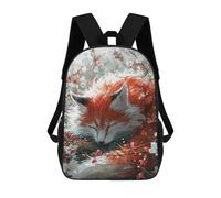 sinyumoney Fox in Cherry Blossoms Mochilas Impresas En 3D Para Niños 17inch Mochilas De Moda Informales Para El Día A Día, Bolsas De Viaje, Mochilas Informales Para Exteriores Para Niños Y Niñas