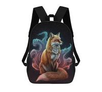 sinyumoney Fox in Space Mochila Escolar De Negocios, Bolso Resistente Para Portátil Para Niñas, Niños Y Adolescentes 17inch