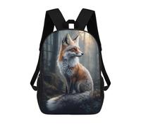 sinyumoney Fox in The Forest -1 Mochilas Para Niños 17inch Mochila Escolar Mochila Escolar Impresa En 3D Para Niños De Primaria Y Secundaria
