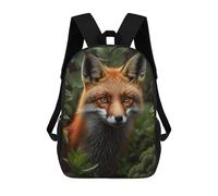 sinyumoney Fox in The Forest Mochila Escolar Infantil De Moda Informal Mochilas Infantiles Impresas En 3D Mochila Grande Para Niño 17inch