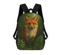 sinyumoney Fox in The Forest Mochilas Para Niños 17inch Mochila Escolar Mochila Escolar Impresa En 3D Para Niños De Primaria Y Secundaria