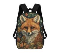 sinyumoney Fox in Whimsical Forest Mochila Escolar, Mochila Infantil Para Niños Y Adolescentes, Regalos, Mochilas De Día Con Impresión 3D, Mochila Escolar, Mochila Para Libros 17inch
