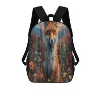 sinyumoney Fox in Wildflower Field Mochila De Viaje Para La Universidad Mochilas Para La Escuela/trabajo/viajes 17inch