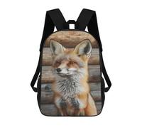 sinyumoney Fox in Wooden Cabin Mochilas Impresas En 3D Para Niños 17inch Mochilas De Moda Informales Para El Día A Día, Bolsas De Viaje, Mochilas Informales Para Exteriores Para Niños Y Niñas