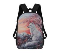 sinyumoney Fox Magical Fairy Tale Art Mochilas Para Niños 17inch Mochila Escolar Mochila Escolar Impresa En 3D Para Niños De Primaria Y Secundaria