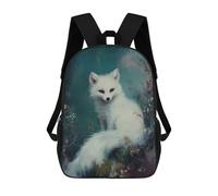 sinyumoney FOX Painting Mochila Escolar Infantil De Moda Informal Mochilas Infantiles Impresas En 3D Mochila Grande Para Niño 17inch