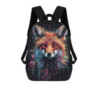 sinyumoney Fox Painting Mochilas Infantiles Mochila Escolar Impresa En 3D Para Niños Mochilas De Viaje Bolsas Para Libros Para Niños 17inch Mochila Escolar