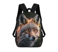 sinyumoney Fox Portrait Wild Beauty Mochilas Mochilas Infantiles Mochila Escolar Mochila Escolar Infantil Impresa En 3D Mochilas De Viaje De Moda Para Niños De Primaria Y Secundaria 17inch