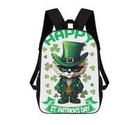 sinyumoney FOX Saint Patricks Mochila Infantil, Mochila Escolar Infantil, Mochilas Escolares Impresas En 3D Para Niños Y Estudiantes Adolescentes 17inch