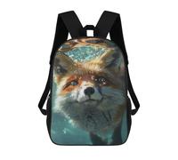 sinyumoney Fox Sea Mochila Escolar Para Niñas Y Niños, Mochilas De Gran Capacidad, Mochilas Ligeras Para Niños Y Estudiantes 17inch