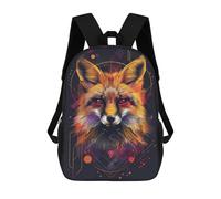 sinyumoney Fox Spirit Art Print -1 Mochilas Escolares Para La Escuela Secundaria, Preparatoria, Universidad Y Viajes Para Hombres, Mujeres Y Adolescentes 17inch