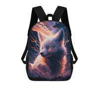 sinyumoney Fox Spirit in Stormy Sky Mochila Escolar Para El Trabajo, Negocios, Universidad, Escuela Para Hombres/mujeres 17inch