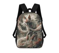 sinyumoney Fox Spirit Mystical Artwork Mochila Escolar Para La Escuela Secundaria, Preparatoria, Universidad Y Viajes Para Niños/niñas/adolescentes 17inch