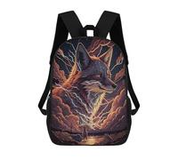 sinyumoney Fox Spirit Storm Mochila Escolar Ligera Para Aeropuerto Y Universidad Para Niñas Y Adolescentes 17inch