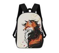 sinyumoney Fox Spirit with Blossoms Digital Art Mochila Escolar, Mochila Para Portátil, Mochila Para Adolescentes, Niñas, Niños, Mujeres Y Hombres 17inch