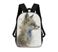 sinyumoney Fox Splatter Portrait Mochila Escolar Impresa En 3D Mochilas Informales Para Niños Mochila Escolar Impresa En 3D Para Niños De Primaria Y Secundaria 17inch