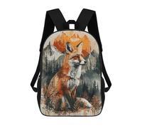 sinyumoney Fox Sunset Watercolor 17inch Mochila Escolar Impresa En 3D Para Niños, Mochila Escolar Informal De Moda, Mochilas De Viaje Para Niños Y Estudiantes.
