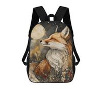 sinyumoney Fox Under Moonlight Mochilas Mochilas Infantiles Mochila Escolar Mochila Escolar Infantil Impresa En 3D Mochilas De Viaje De Moda Para Niños De Primaria Y Secundaria 17inch
