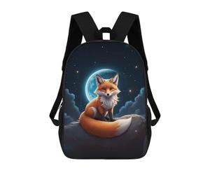 sinyumoney Fox Under The Moonlight Mochila Escolar Infantil De Moda Informal Mochilas Infantiles Impresas En 3D Mochila Grande Para Niño 17inch