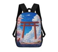 sinyumoney Fox Under Torii Gate Mochilas Infantiles Mochila Escolar Impresa En 3D Para Niños Mochilas De Viaje Bolsas Para Libros Para Niños 17inch Mochila Escolar