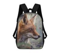 sinyumoney Fox Watching A Ladybug Mochila Escolar Infantil Impresa En 3D Para Niños, Mochilas De Viaje, Bolsas Para Libros Para Niños Estudiantes De Primaria 17inch