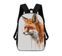 sinyumoney Fox Watercolor Animal Mochila Escolar Para Niños Con Impresión 3D, Mochila Moderna Para Niños Y Niñas, Mochila Informal Para Estudiantes. 17inch