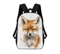 sinyumoney Fox Watercolor Art Mochila Escolar Infantil Impresa En 3D Para Niños, Mochila De Viaje De Alta Capacidad, Mochilas Para Libros De 17 Pulgadas Para Niños