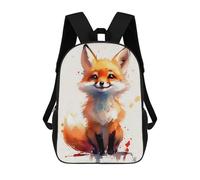 sinyumoney Fox Watercolor Mochilas Para Niños Y Estudiantes, Mochilas Escolares Impresas En 3D, Mochilas Para Estudiantes De Primaria Y Secundaria, Mochilas Para Niños Y Niñas 17inch