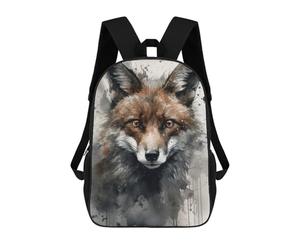 sinyumoney Fox Wild Charm Watercolor Mochila Escolar Ligera Para Aeropuerto, Estudiantes Universitarios, Mochila Para Adolescentes, Chicas, Chicos, Mujeres Y Hombres 17inch