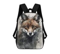 sinyumoney Fox Wild Charm Watercolor Mochilas Infantiles Impresas En 3D, Mochilas De Moda Informales, Mochilas De Viaje Bonitas, Mochilas Informales Para Exteriores Para Niños Y Niñas 17inch