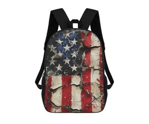 sinyumoney Fractured American Flag Mochila Infantil De Moda Divertida Mochila Escolar Para Niños Y Adolescentes Con Impresión 3D Para Niños 17inch