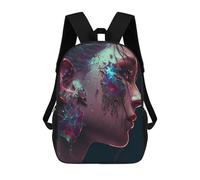 sinyumoney Fractured Elegance Digital Art Mochila Escolar Infantil Impresa En 3D Para Niños, Mochila De Viaje De Alta Capacidad, Bolsas Para Libros, Mochila Escolar Infantil 17inch