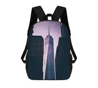 sinyumoney Freedom Tower Mochila Ronaldo, Mochila Infantil, Mochila Escolar Para Estudiantes, Mochila Para Libros, Mochila Escolar Impresa En 3D Para Niños Y Niñas, 17inch