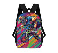 sinyumoney Freestyle BMX Wpap Pop Art Mochila Escolar Mochilas Escolares Para Niñas Y Niños Mochila Con Bolsillo Mochila Escolar De Moda Mochila Infantil 17inch
