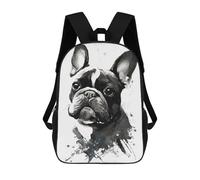 sinyumoney French Bulldog Black Ink Mochila Escolar, Mochila De Viaje Para La Universidad, Mochilas Para Acampar, Aventuras Al Aire Libre Y Viajes Diarios 17inch