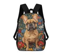 sinyumoney French Bulldog in A Garden Dog Wall Art Print Mochila Escolar Infantil Impresa En 3D, Mochila Informal De Moda Para Niños, Mochila De Viaje De Alta Capacidad Para Libros Para Niños 17inch