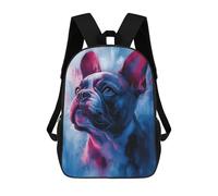 sinyumoney French Bulldog Portrait Mochilas Para Niños Y Estudiantes, Mochilas Escolares Impresas En 3D, Mochilas Para Estudiantes De Primaria Y Secundaria Para Niños Y Niñas 17inch